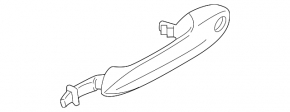 BMW 2 F44 20-24 keyless entry door handle, front left, illuminated