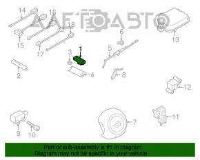 Airbag passenger in the dashboard Mini Cooper Countryman R60 10-16