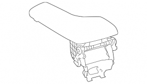 Armrest Lexus IS 14-20 leather black