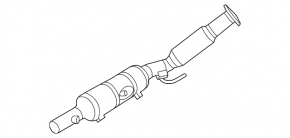 Intake pipe with catalytic converter VW Jetta 11-15 USA 2.0 with lambda probe