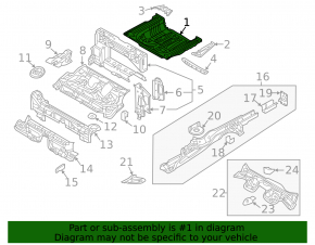 Trunk trough Audi A3 8V 15-20 4d FWD