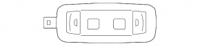 Ceiling light rear left BMW X3 G01 18-21 black