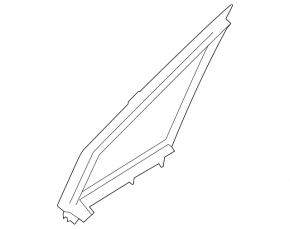 Rear left glass seal Subaru Outback 15-19