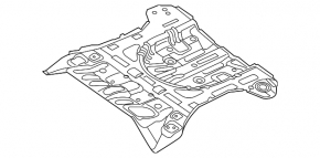 Kia Sportage 17-19 trunk trough