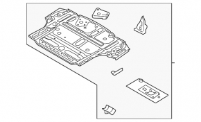 Metal trunk floor for Kia Sorento 21-24 HEV, PHEV