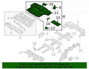 Metal trunk floor for Kia Sorento 21-24 HEV, PHEV