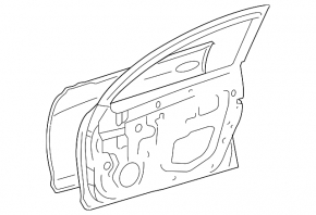 Door bare front left Lexus GS300 GS350 GS430 GS450h 06-11