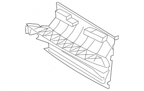 Radiator air duct VW Touareg 11-16 3.0TDI