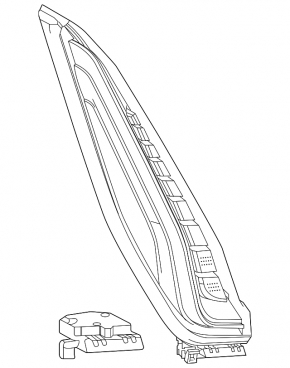 Cadillac XT4 19-25 Left Outer Wing Light