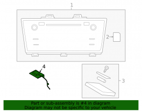 GPS Navigation System-antenna Subaru Outback 15-19