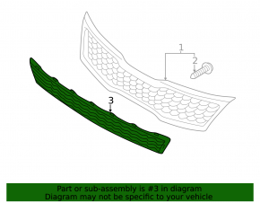 Lower grille of the front bumper Kia Optima 14-15 rest