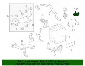 Yaw Rate Sensor Toyota Highlander 20-25
