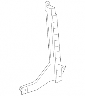 Rear left door glass guide Audi A4 B9 17-25