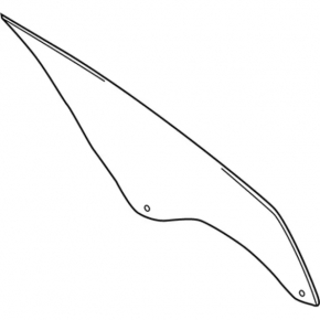Glass door front left Ford C-max MK2 13-18