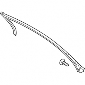 Upper front left door seal Ford Mustang mk6 15- coupe, broken fastener