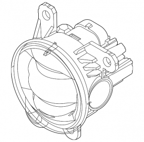 Fog lamp PTF right Ford Bronco Sport 21-25