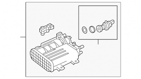 Mazda CX-9 16-21 carbon canister absorber assembly