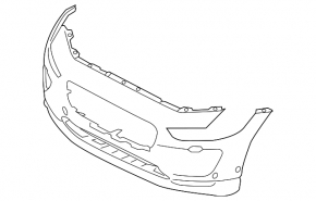 Jaguar I-Pace 19-20 front bumper