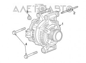 Generator Cadillac CTS 14-19 2.0T