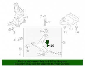 Subaru Forester 19-24 JP built front left ball joint