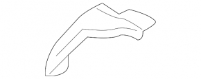 Front right lower fender bracket Chevrolet Camaro 16-23