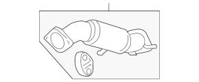 Kia Sorento 10-15 2.4-liter exhaust pipe
