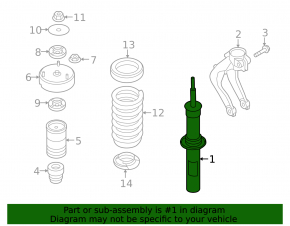 Front left shock absorber BMW X6 E71 08-14 xDrive50i
