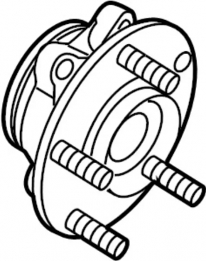 Front left hub for Nissan Murano z52 19-24