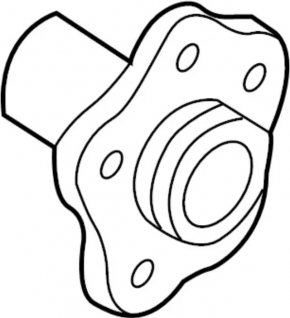 Nissan 350z rear left hub
