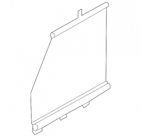 Sunshade curtain for rear right door Audi Q7 4L 10-15