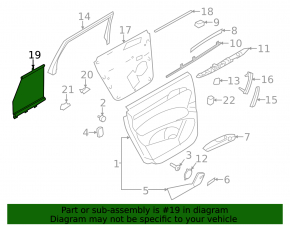 Sunshade curtain for rear right door Audi Q7 4L 10-15