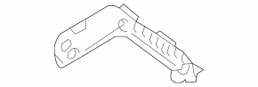 Left front bumper mount for Toyota Corolla 14-19 rest.
