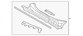 Windscreen wiper grille plastic Toyota Rav4 19-
