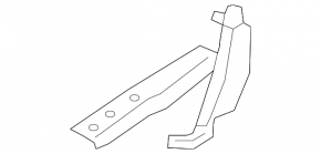 Hood hinge right Honda CRV 12-16