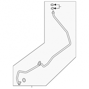 Air conditioner tube heater-condenser Subaru Forester 19- SK