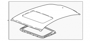 Metal roof Chevrolet Cruze 16 - under the hatch