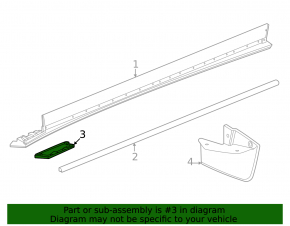 Right threshold plug Chevrolet Equinox EV 24-26