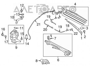 Toyota Camry v70 18-24 Windscreen Washer Reservoir