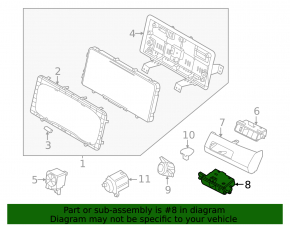 Parking button for Hyundai Santa FE 21-23