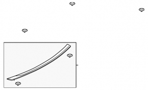 Ford Mustang mk6 15-23 Coupe trunk lid spoiler, non-original
