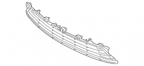 Lower grille of front bumper Mazda 6 13-17 USA, broken crossbars