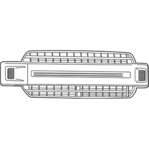 Ford F150 15-20 radiator grille assembly with emblem, scratches, broken, broken mount