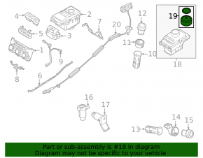Gear knob Land Rover Discovery 2017-2023