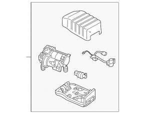 Air suspension compressor for Land Rover Discovery 17-25