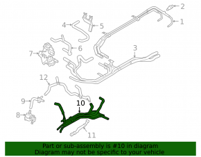 Ford Escape MK4 2020-26 Hybrid Front Coolant Pipes