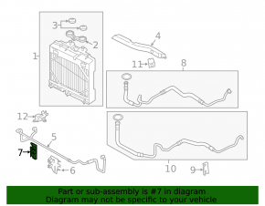Radiator deflector left BMW 5 F10 11-16