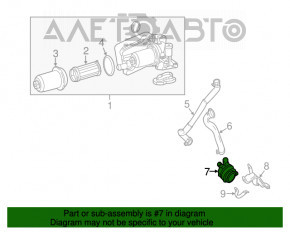 Auxiliary cooling pump Mercedes GLA 15-20 2.0