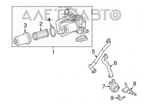 Auxiliary cooling pump Mercedes GLA 15-20 2.0