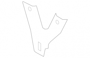 Right front bumper reinforcement bumper support bracket for Mercedes GLC 16-22