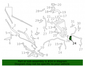 Volvo S60 16-18 Headlight Washer Motor